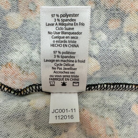 LuLaRoe Cassie Skirt Womens M Black w Orange Yellow Green Florals NWT - Picture 6 of 9